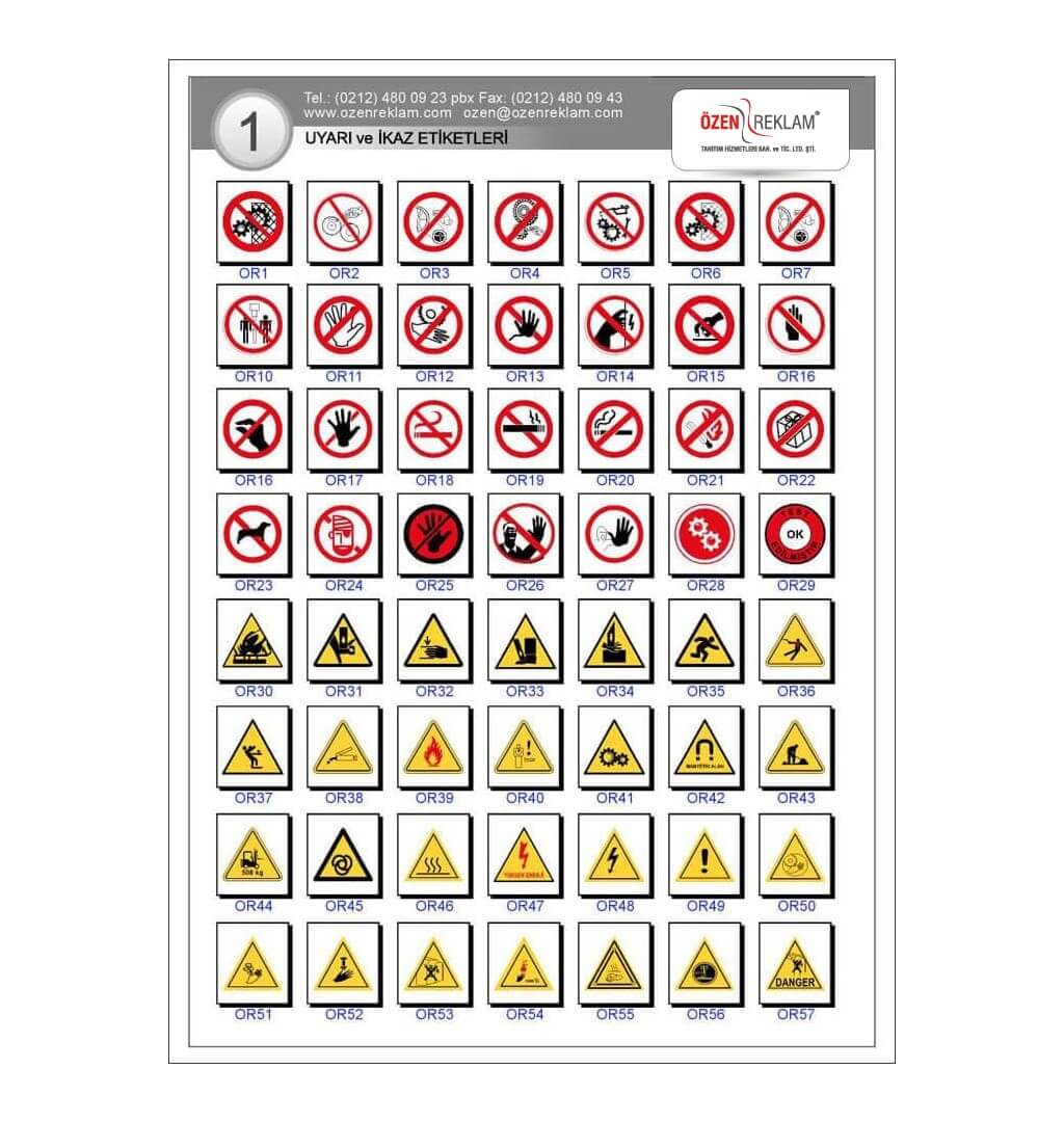 Uyarı Etiketi - İkaz Etiketi _1-1
