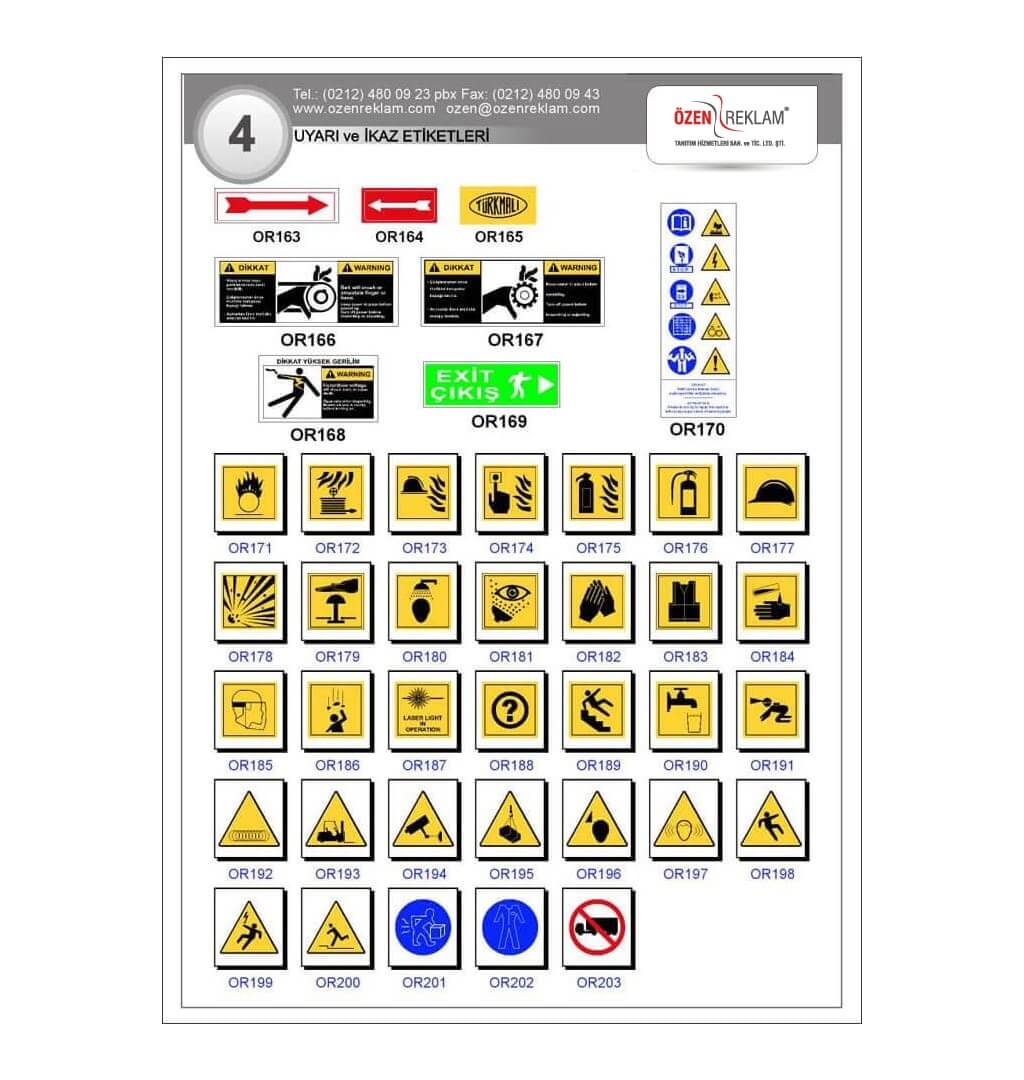 Uyarı Etiketi - İkaz Etiketi _4-1